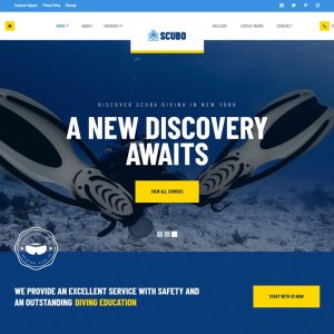 Scubo - Scuba Diving Centre Elementor Template Kit
