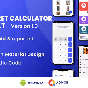 Secret Calculator Vault - Hide Photo & Lock Videos | Android Code | Admob Ads | 5.0