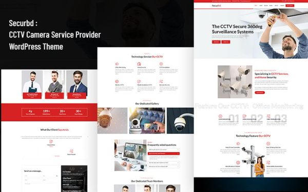 Securbd - CCTV Camera Service Provider WordPress Theme - Image 1