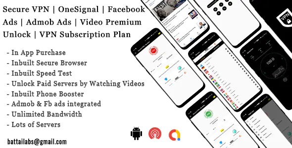 secure-vpn-onesignal-facebook-ads-admob-ads-video-premium-unlock-.png Secure VPN - OneSignal - Facebook Ads - Admob Ads - Video Premium Unlock - VPN Subscription Plan - Image 1