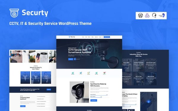 Securty - CCTV, IT and Security Service Responsive WordPress Theme - Image 1