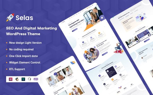 Selas - SEO And Digital Marketing WordPress Theme - Image 1