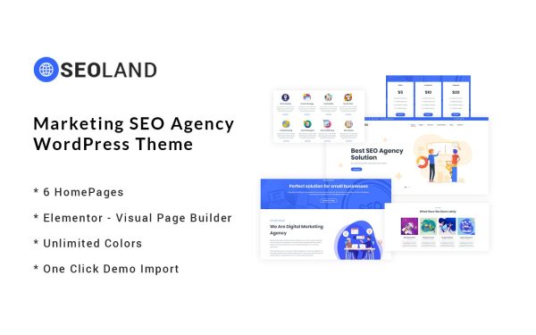 SEOLand - Digital Marketing SEO Agency WordPress Theme - Image 1