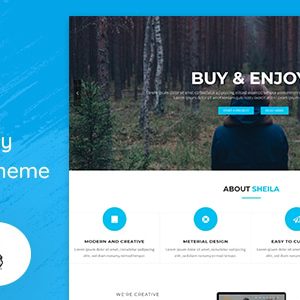 Sheila - Material Design Agency WordPress Theme