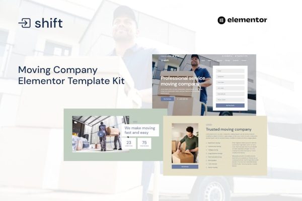 Shift - Moving Company Website Elementor Template Kit - Image 1
