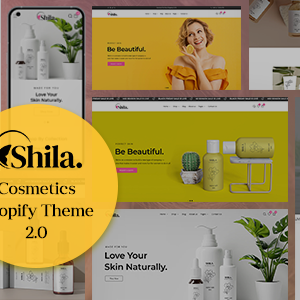 Shila - Cosmetics & Skincare Modern eCommerce Shopify Store Theme
