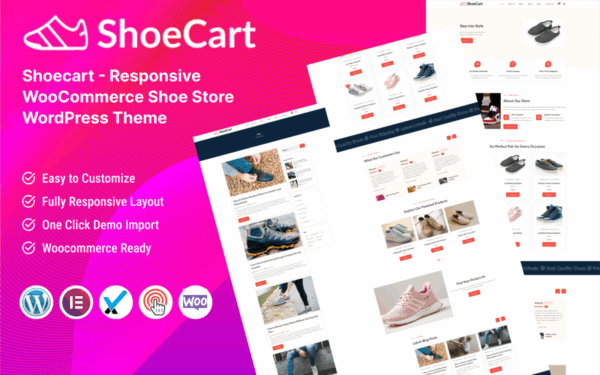 ShoeCart - Responsive WooCommerce Shoe Store WordPress Theme - Image 1