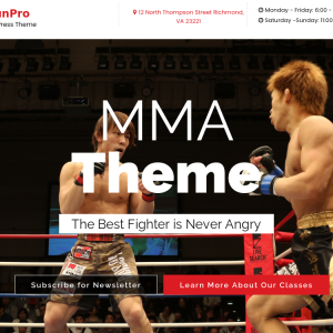 ShogunPro - MMA WordPress Theme