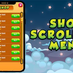 Shop Scrolling Menu Construct 2 - 3 + Documentation!