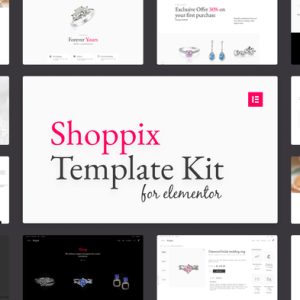 Shoppix - Luxury & Jewellery Shop Elementor Template Kit