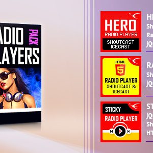 ShoutCast and IceCast HTML5 Radio Players Bundle