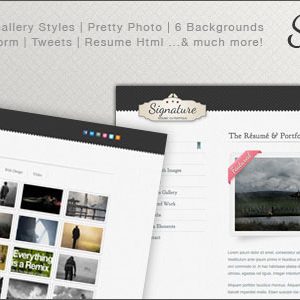 Signature - Resume / CV Portfolio Html Template