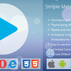 Simple Metro Music Player
