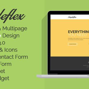 Simpleflex - OnePage & MultiPage Flat HTML templat