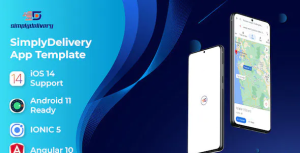Simply deliver boy mobile app template android app ios app template .png