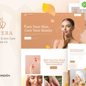 Skinera – Dermatology & Skincare Elementor Template Kit .1