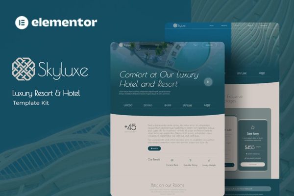 Skyluxe - Luxury Resort & Hotel Elementor Template Kit - Image 1