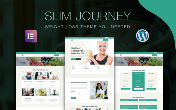 Slim Journey - Minimal & Modern Weight Loss Theme - Image 1