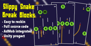 Slippy snake break blocks hyper casual game codermarket.png