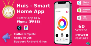Smart home app ui kit flutter figma free huis codermarket.png