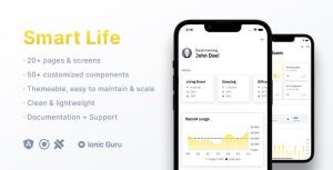 Smart home device control mobile app template ionic 7 capacitor 5 .jpeg