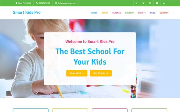 Smart Kids Pro - Kindergarten WordPress Theme - Image 1