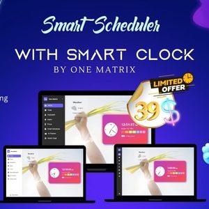 Smart Scheduler with Smart clock using React JS | increase your productivity and manage your time.