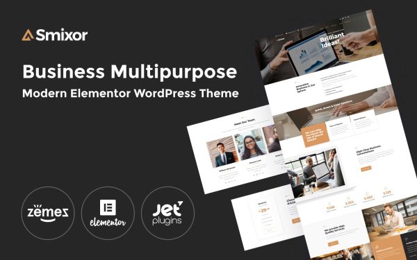 Smixor - Business Multipurpose Modern WordPress Elementor Theme - Image 1