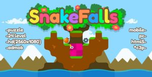 Snakefalls puzzle html5 mobile admob pc construct 3 gplpixel.jpg