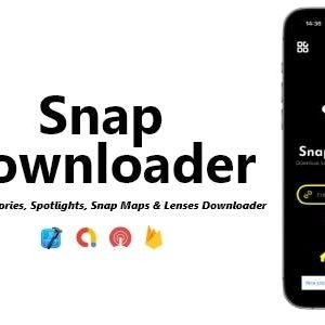 Snap Downloader - Snapchat Stories, Spotlights, Map & Lenses Downloader | ADMOB, ONESIGNAL, FIREBASE