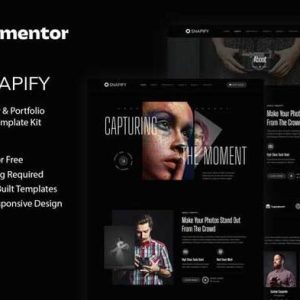 Snapify - Photography &Portfolio Elementor Template Kit