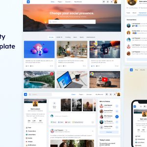 Social - Network & Community React Template