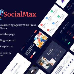 SocialMax - SocialMedia Marketing Agency WordPress Elementor theme