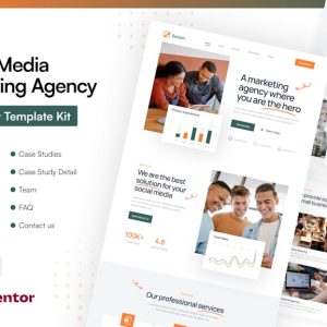 Socion - Social Media Marketing Agency Elementor Pro Template Kit