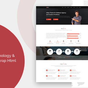 Software, Technology & Business Bootstrap Html Template - Jekas