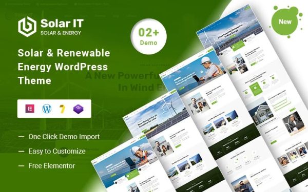 Solar-IT – Solar & Renewable Energy WordPress Theme - Image 1
