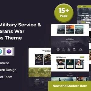 Soldier – Military Service & Army Veterans War WordPress Theme