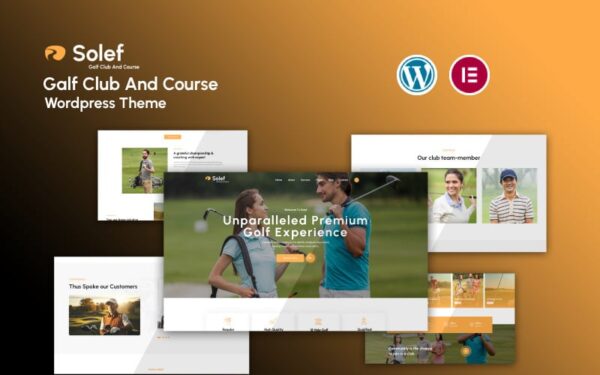 Solef - Golf Club Sports WordPress Theme - Image 1