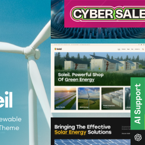 Soleil - Solar Panels & Renewable Energy Theme