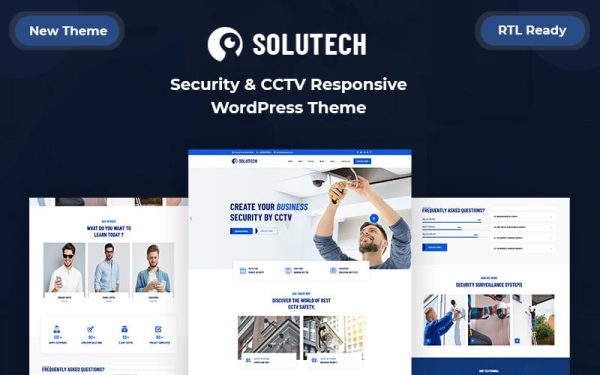 Solutech - Security & CCTV Responsive WordPress Theme - Image 1
