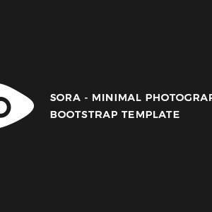 Sora - Minimal Photographer Template