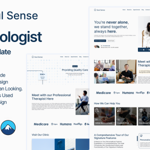 Soul Sense - Psychologist, Therapy & Psychological Counseling WordPress Theme
