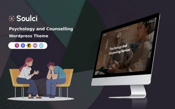 Soulci - Psychology and Counseling WordPress Theme - Image 1