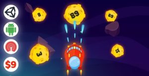 Space asteroids shooting android game unity ads onesignal push.jpg