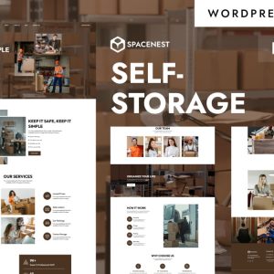 SpaceNest - Self Storage & Moving Solutions WordPress Elementor Theme