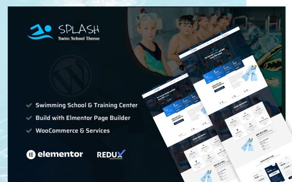 Splash - Swimming School WordPress Theme - Image 1