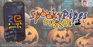 Spooky pipes puzzle html5 puzzle game gplpixel.jpg