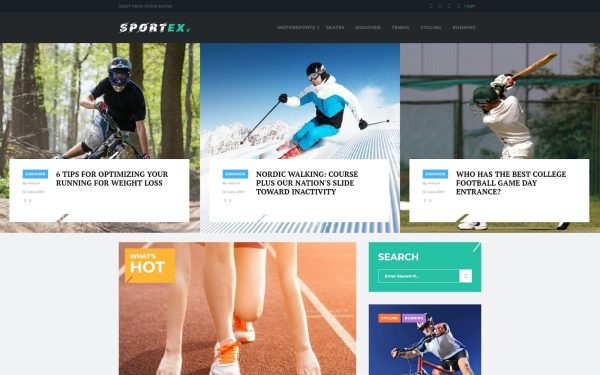 Sportex - Sports News Responsive WordPress theme - Image 1