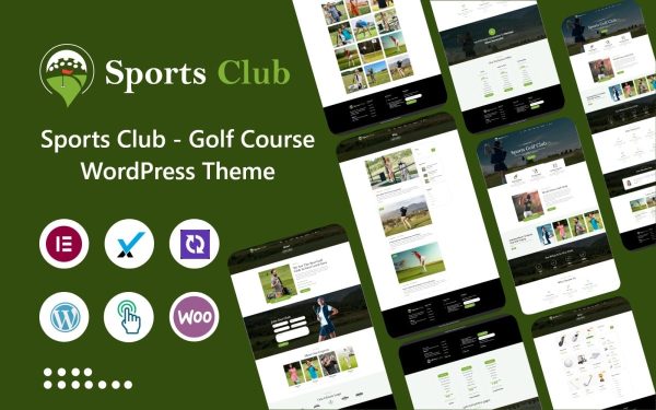 Sports Club - Golf Course and Club Elementor WordPress Theme - Image 1