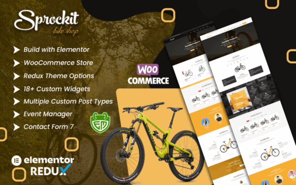 Sprockit | Ultimate Bicycle Store WordPress Theme - Image 1